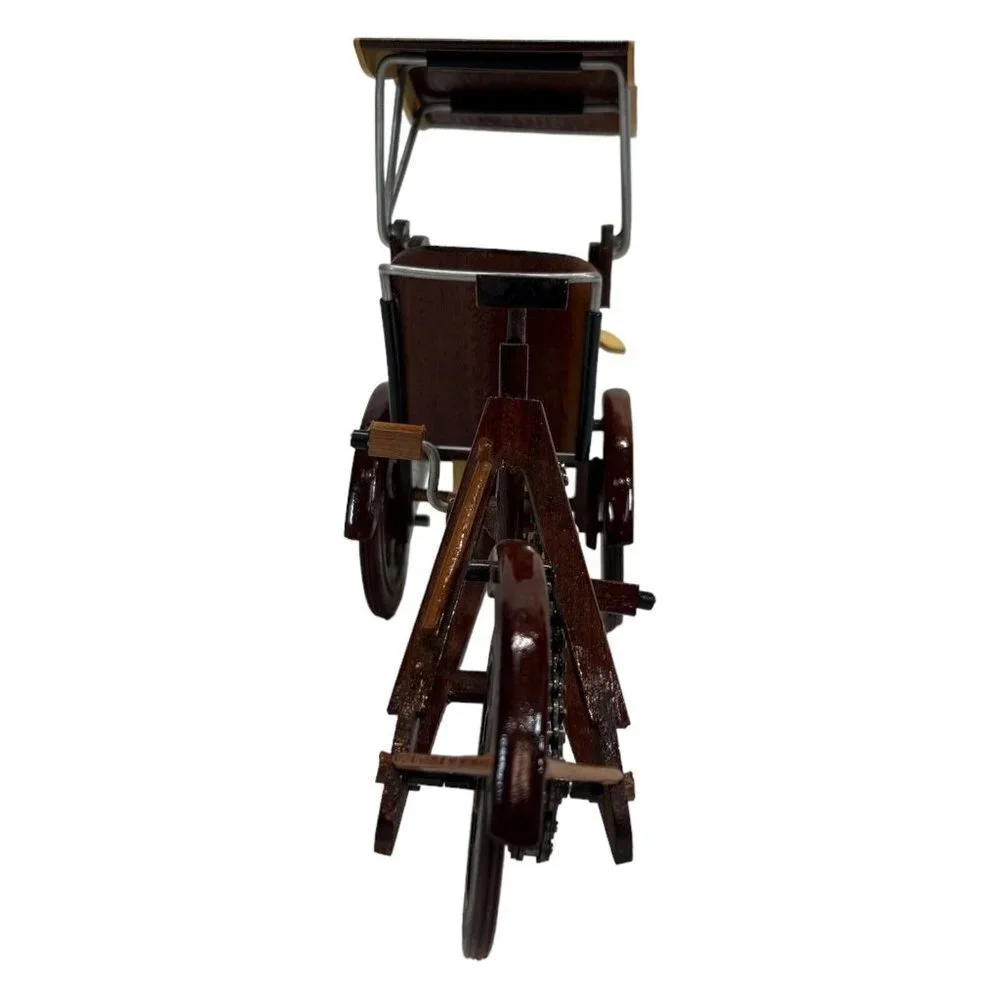 Vintage Handcrafted Wooden Pedicab Asian Cart‎ - Picture 4 of 7